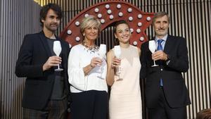 Presentación de la campaña anual de Codorníu, con la presencia de la cantante Leonor Watling. 