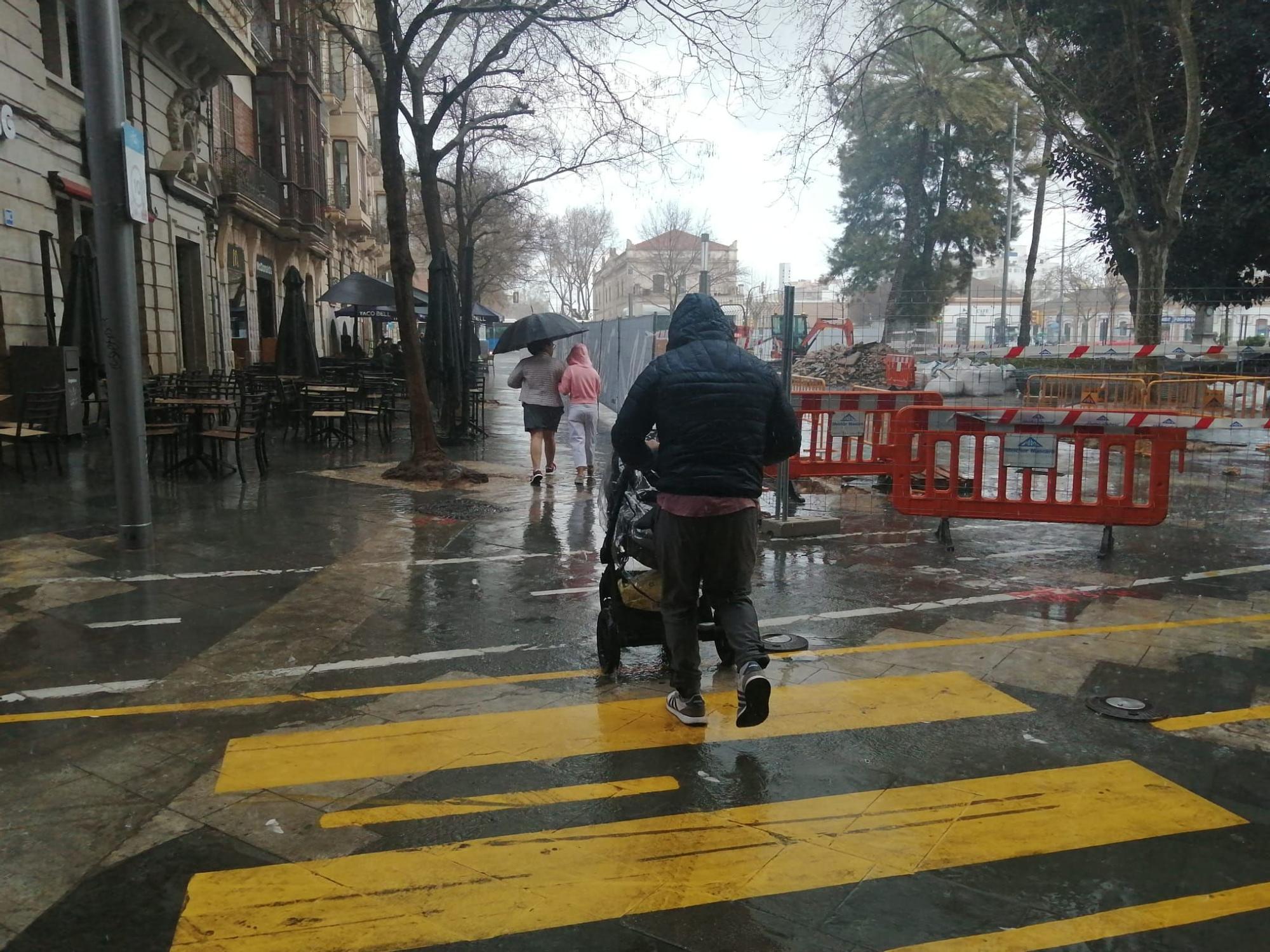 Repentina e intensa tormenta en el sur de Mallorca