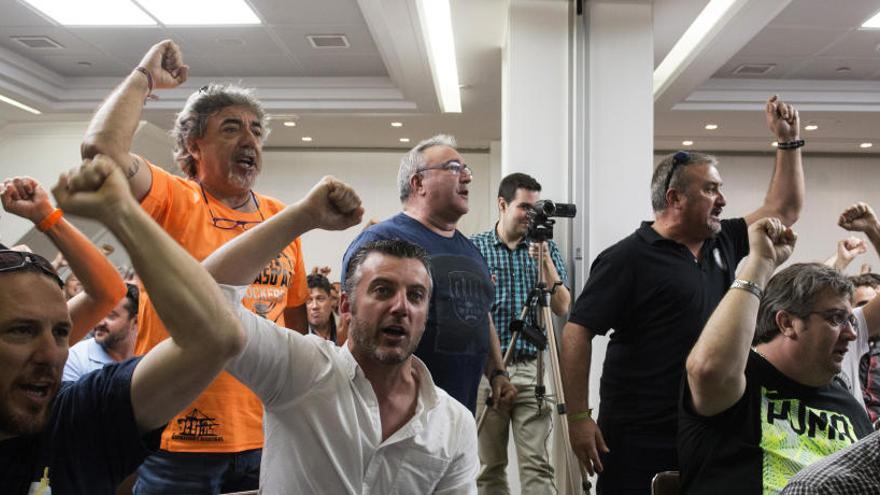 Un momento de la asamblea de dirigentes de Coordinadora, ayer, en Madrid.