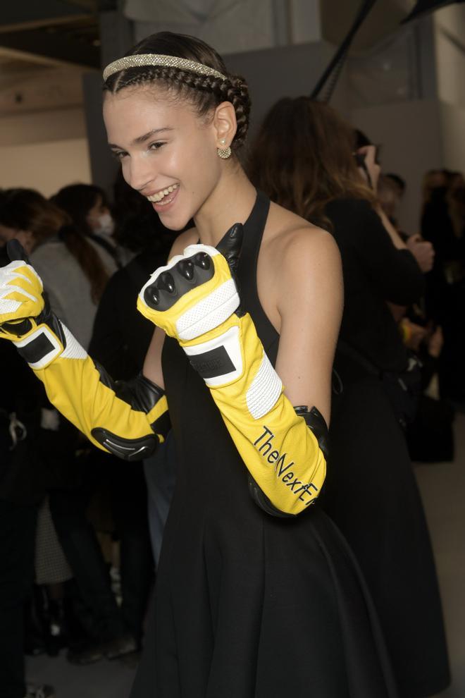 Dior tendencia estetica motera guantes de cuero invierno 2022