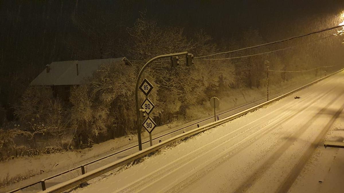 Carretera a las afueras de Sabiñánigo