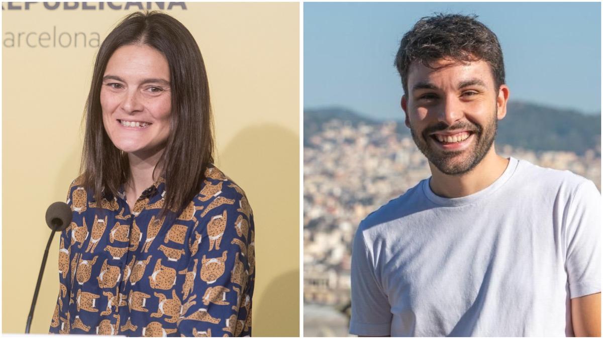 Los candidatos a liderar ERC de Barcelona, Rosa Suriñach y Ricard Farin.
