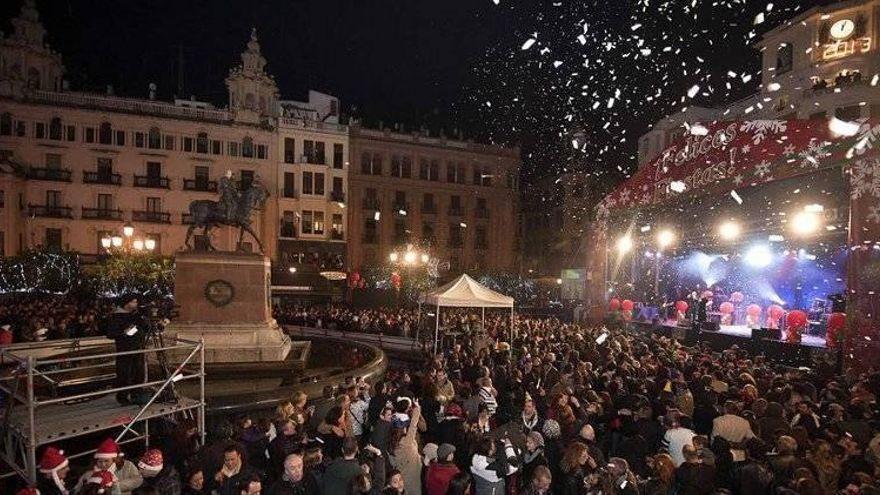 Imagen de archivo de una fiesta de Fin de Año en Las Tendillas.