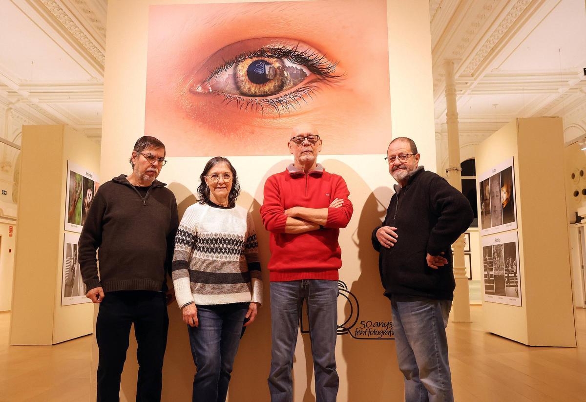 Josep Brunet, Pura Travé, Francesc Xavier Bataller i Jordi Martínez, d'esquerra a dreta