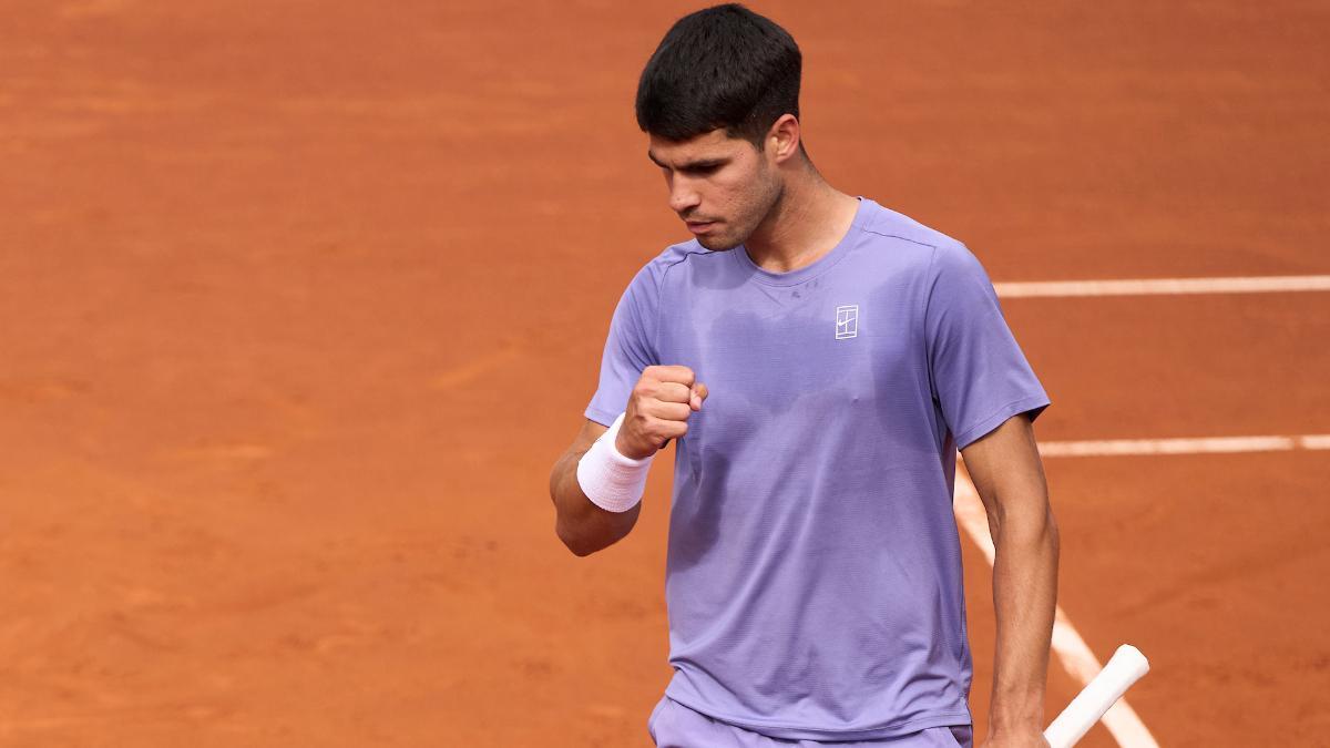 Alcaraz celebra ante Quinn