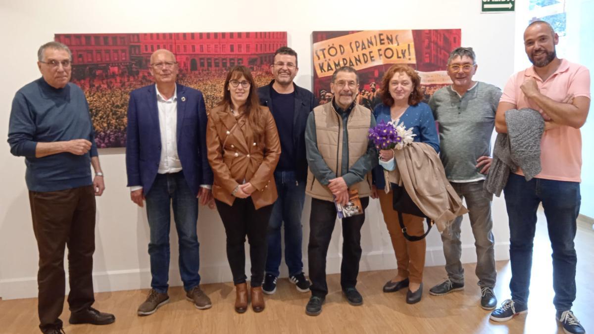 Un moment de la inauguració de l&#039;exposició