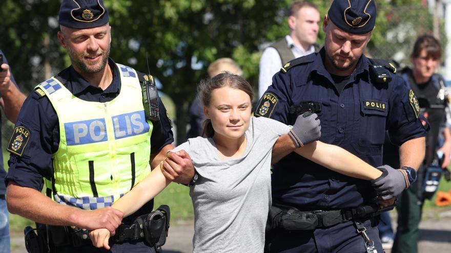 Multan a Greta Thunberg por desobedecer a la Policía durante una protesta en junio en Suecia