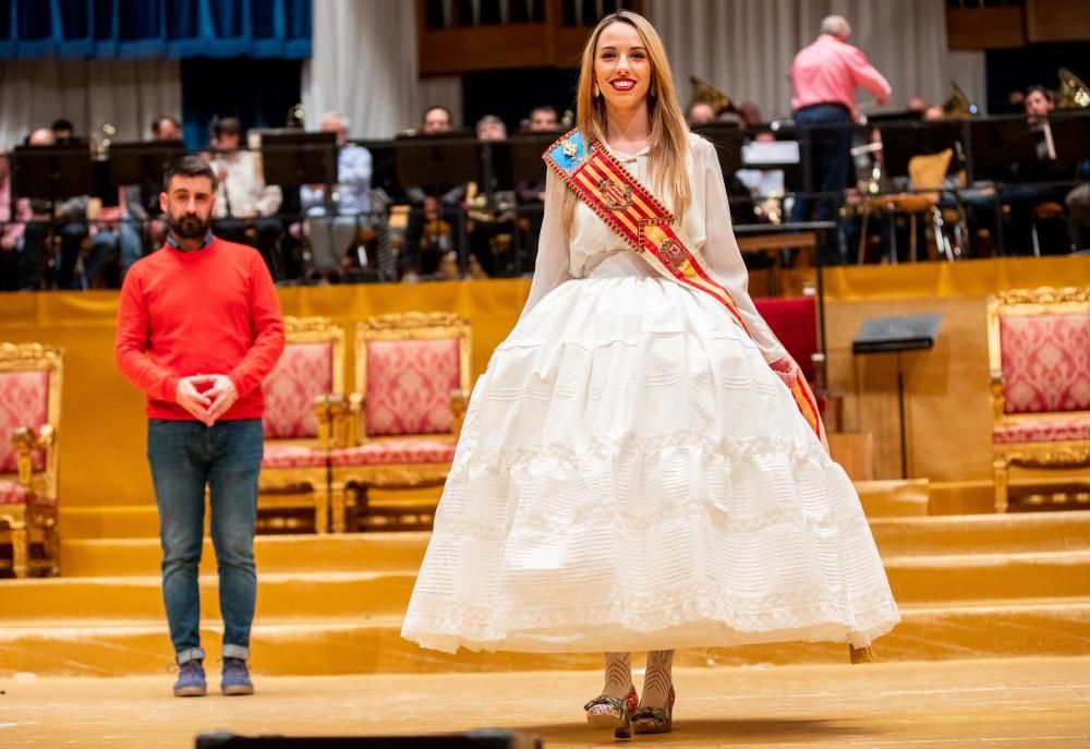 Ensayo de la exaltación de la falleras mayores de València 2019