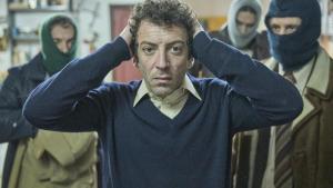 Agustín Otón, como Quini, en Por cien millones
