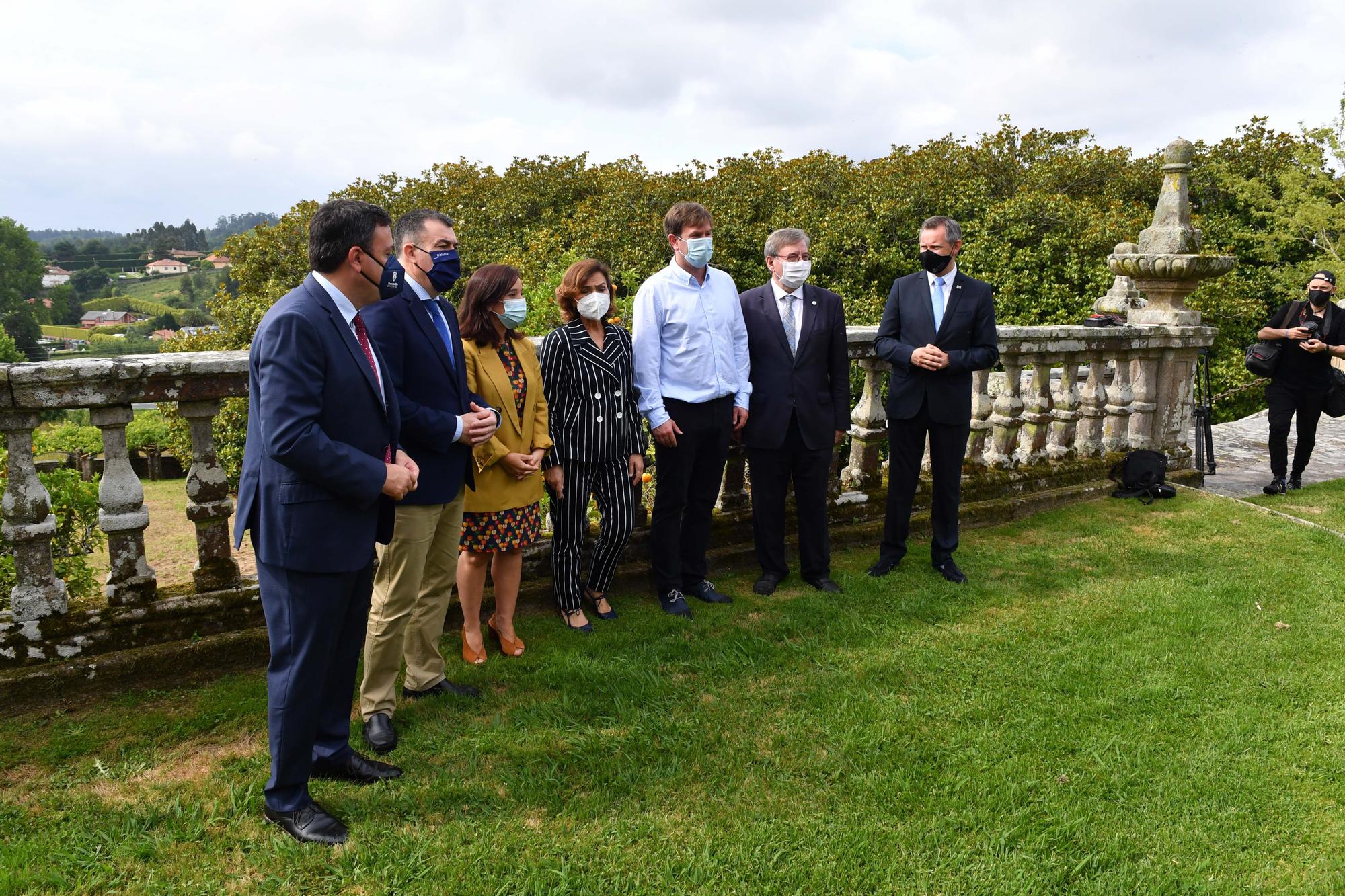 Acto oficial de la apertura de las jardines del pazo de Meirás