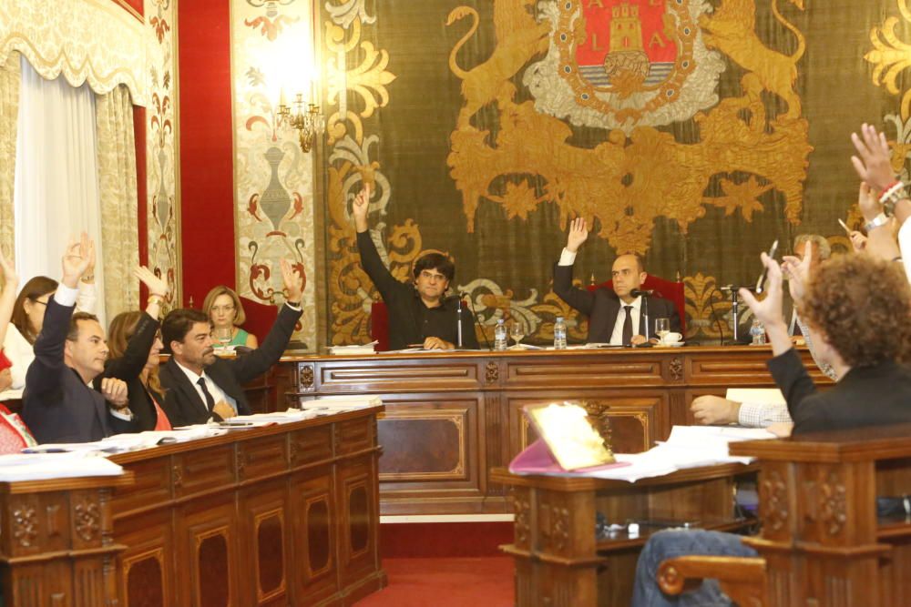 Pleno en el Ayuntamiento de Alicante