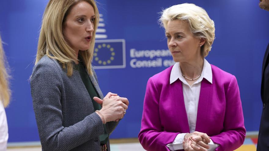 Von der Leyen y Metsola transmiten desde Israel su solidaridad tras el ataque de Hamás