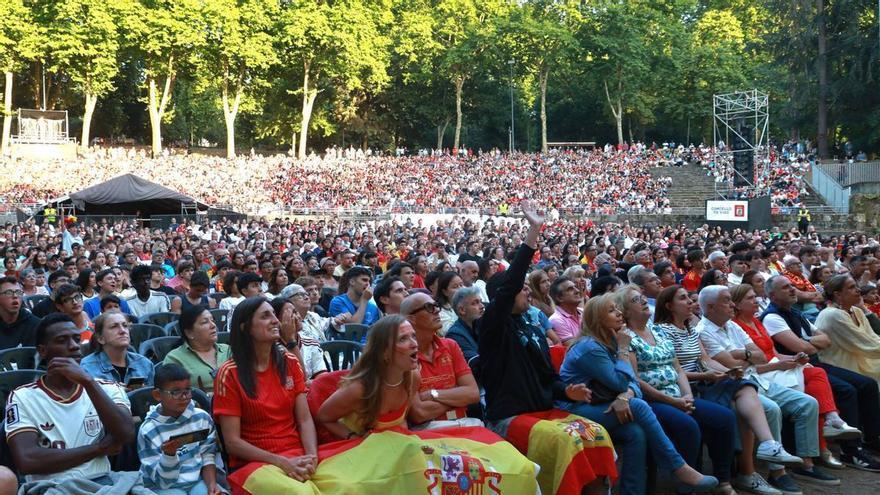 Así se vivió el partido del Mundial entre España y Bélgica en el auditorio de Castrelos, en Vigo