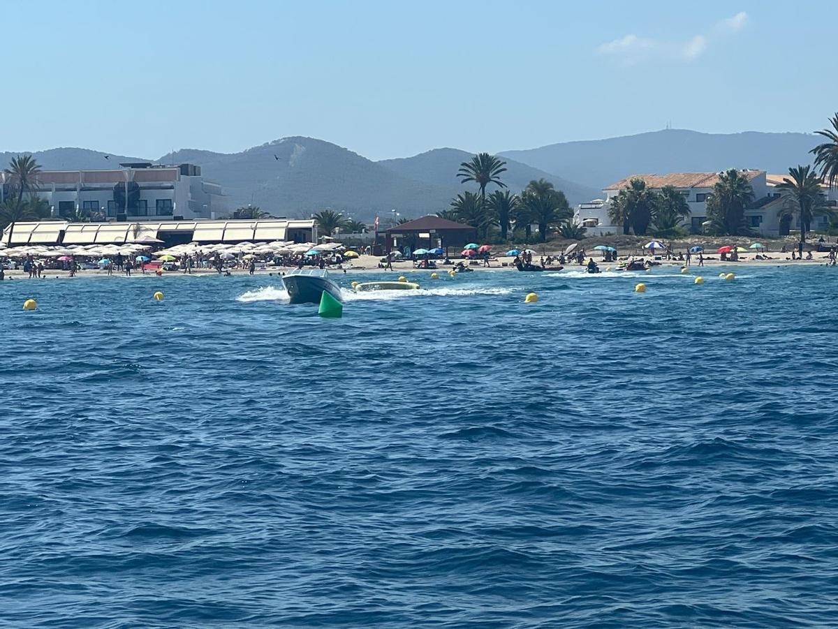 Motos de agua en Platja d'en Bossa
