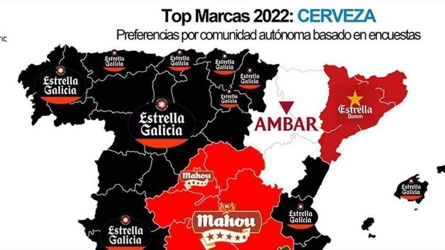 Zara es la marca más influyente y Estrella Galicia, la cerveza favorita de los españoles