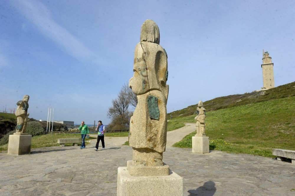 Esculturas del parque de la Torre pierden piezas