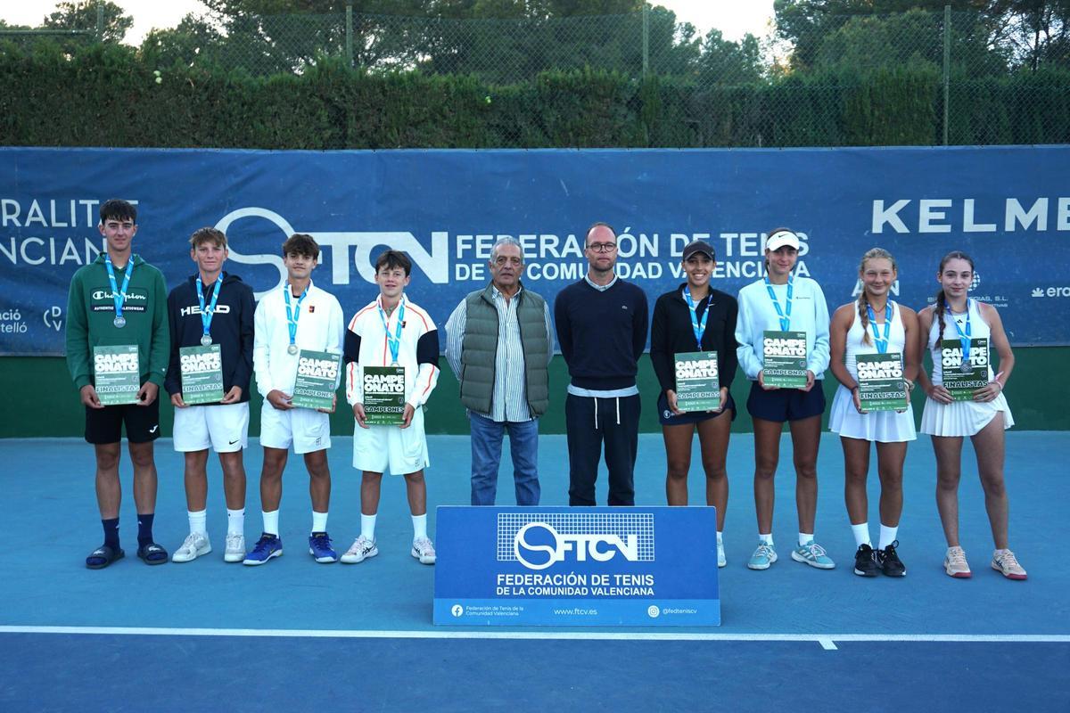 Premiados en la competición de dobles.