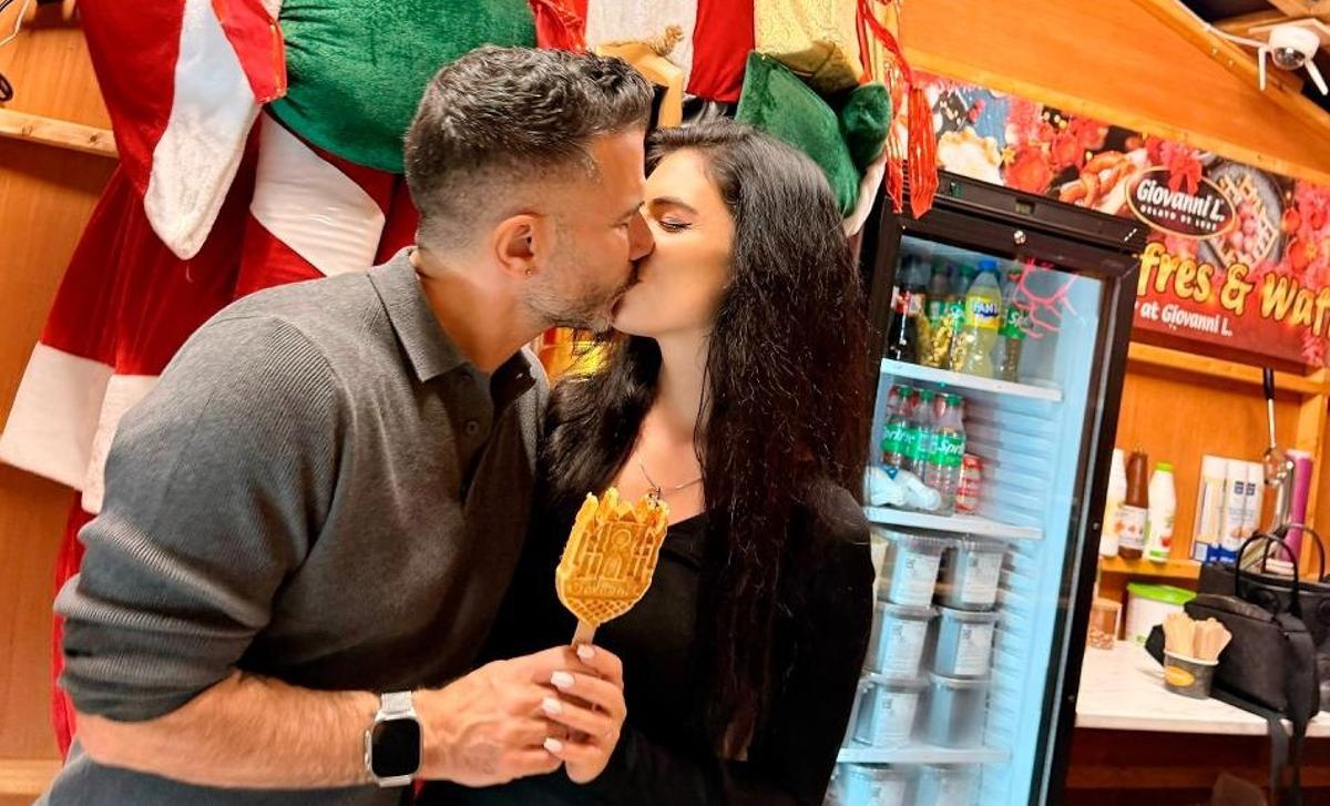 Das ist Liebe: Marc Terenzi küsst seine neue Partnerin Priscilla DiLaura.