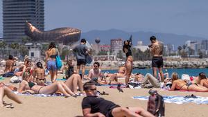 Una de las playas de Barcelona