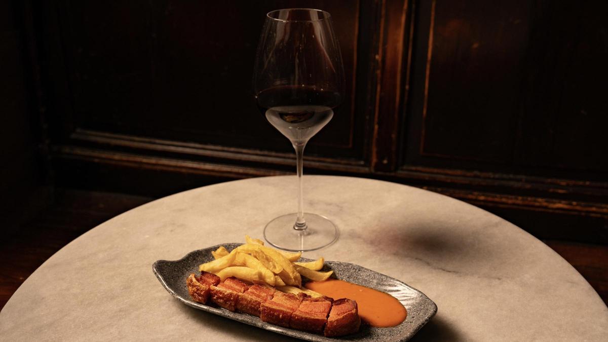 Los torreznos de la Taberna Antonio Sánchez.