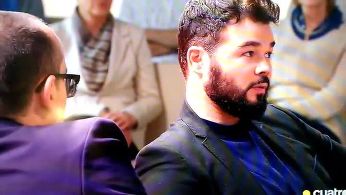 El ’zasca’ de Risto Mejide a Gabriel Rufián durante el programa.