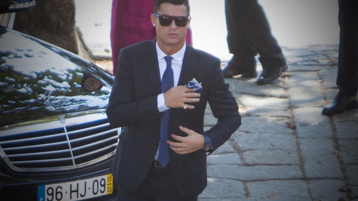 Cristiano Ronaldo en la boda de Jorge Mendes