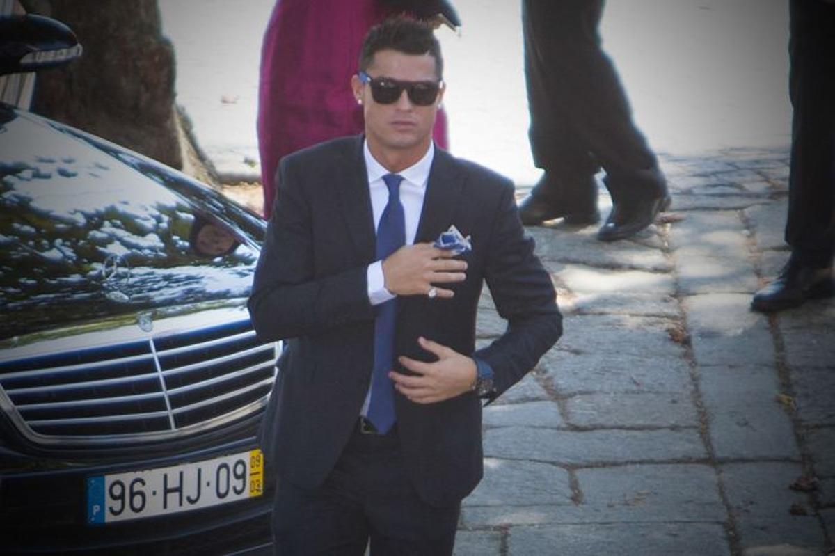 Cristiano Ronaldo en la boda de Jorge Mendes