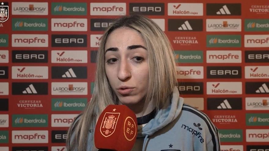 Olga Carmona: "A estos niveles, todas las selecciones te pueden poner en un aprieto"