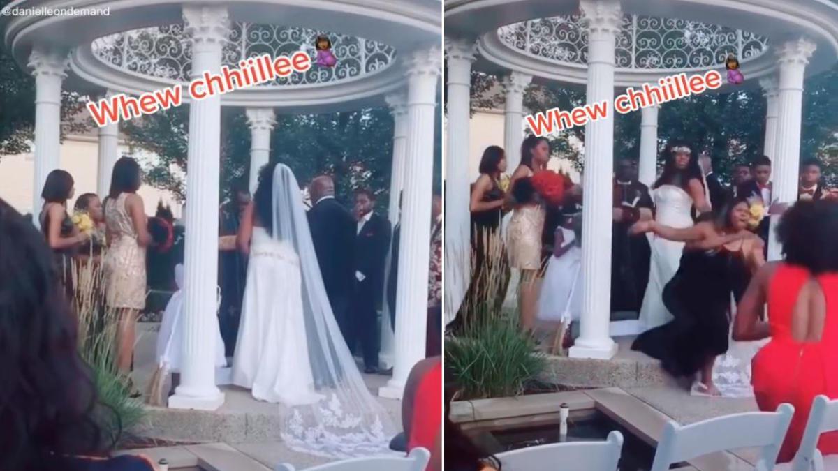 Viral en TikTok: Una amante embarazada llega a la boda de él con su mujer:  "Aquí está tu bebé"