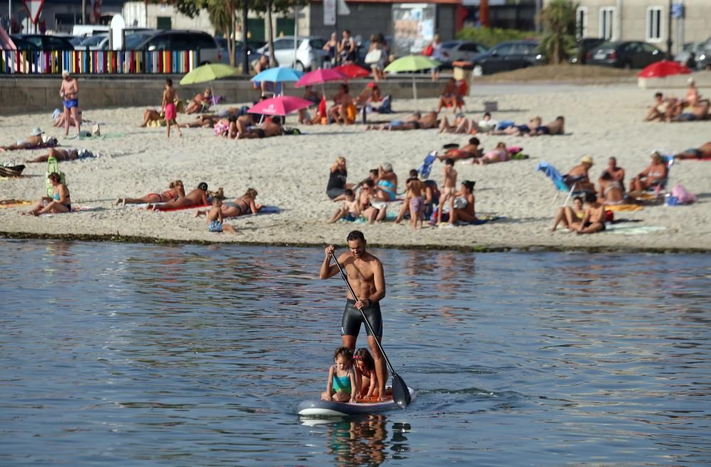 Así se combatió el calor en Pontevedra