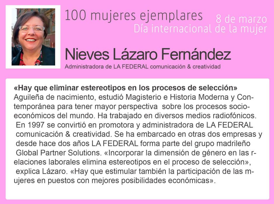 8 de marzo: 100 mujeres de aquí