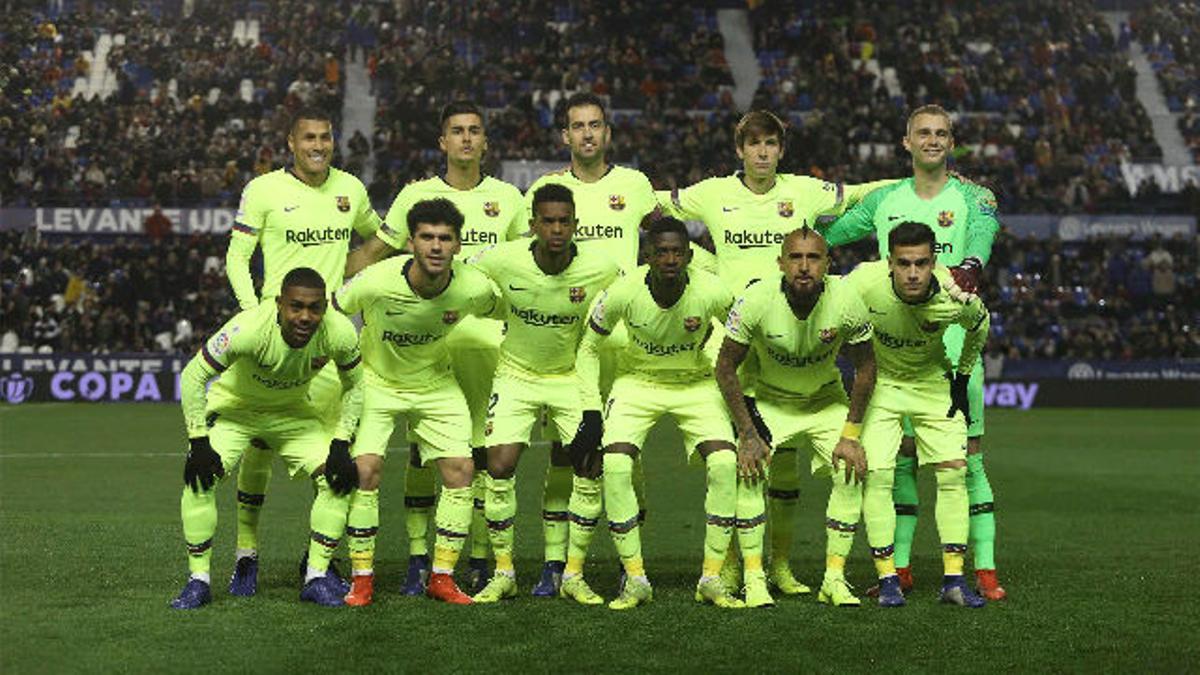 El 1x1 de la media parte del Barça ante el Levante