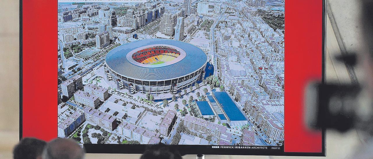 La presentación del último proyecto para acabar el Nou Mestalla