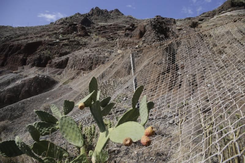 Zonas con riesgos de desprendimiento en Tenerife