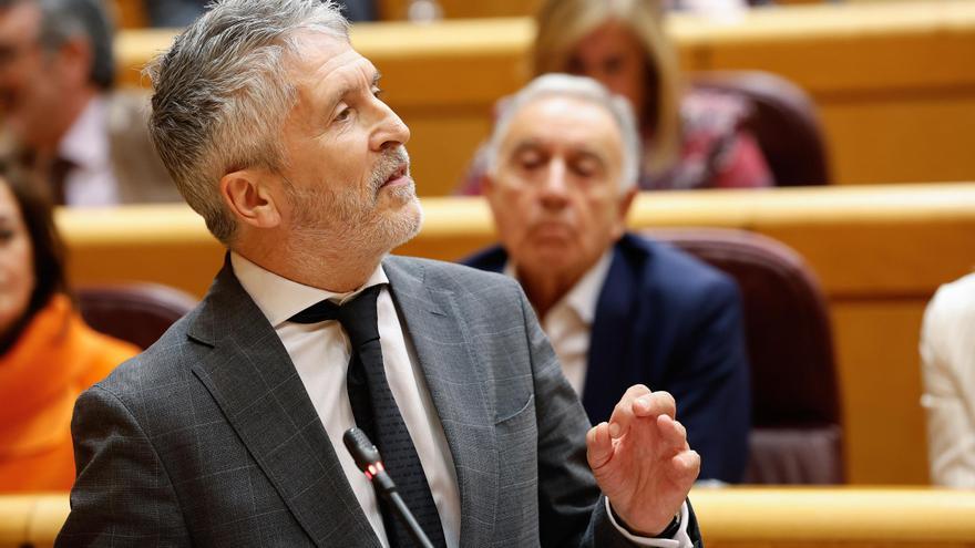 Marlaska reaparece dos semanas después de la desautorización de Sánchez por la compra de balas a Israel: &quot;Vamos a seguir aquí&quot;