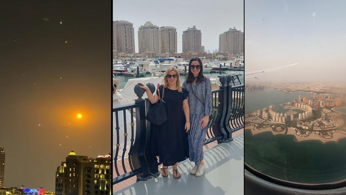 Atrapadas en Doha: La ovetense Sofía Fanjul y su amiga Yahell Domínguez son dos de los miles de turistas atrapados en Doha a causa de la guerra