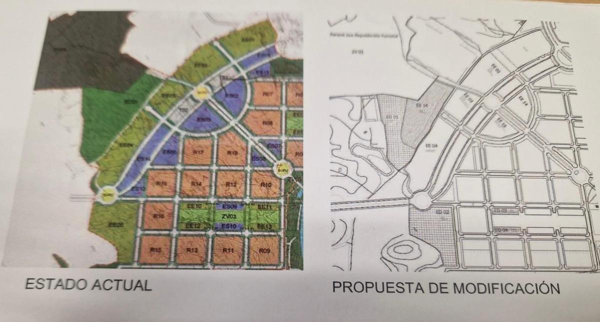 Plano del estado actual y futuro del CPI Parque Venecia.