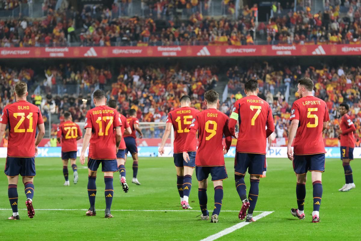 La Roja juega en Málaga contra Noruega, en imágenes