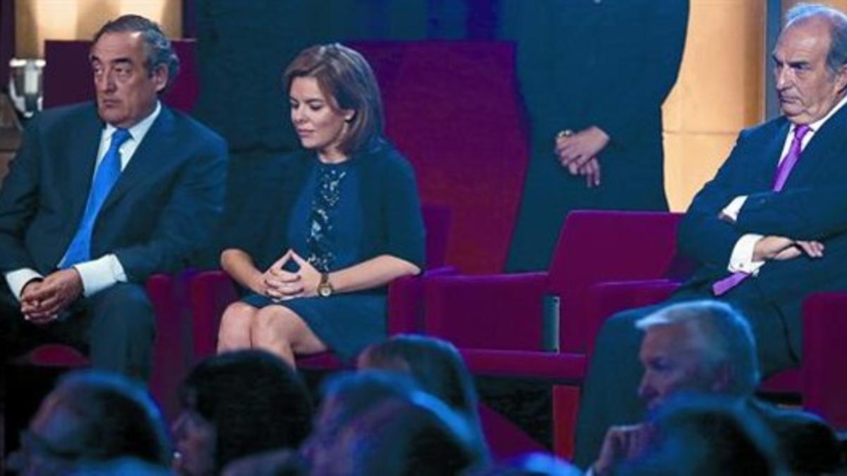 La silla vacía que debía ocupar Artur Mas en los premios de Foment