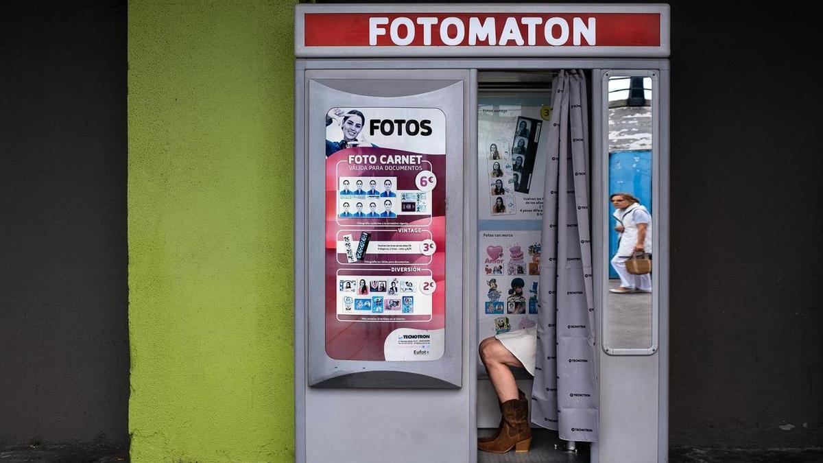 A fotografía premiada do fotomatón na Coruña.