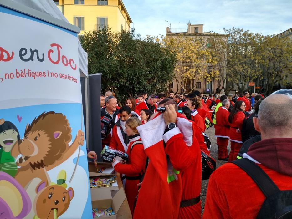 La 'papanoelada motera' reuneix més de 700 motos a Girona