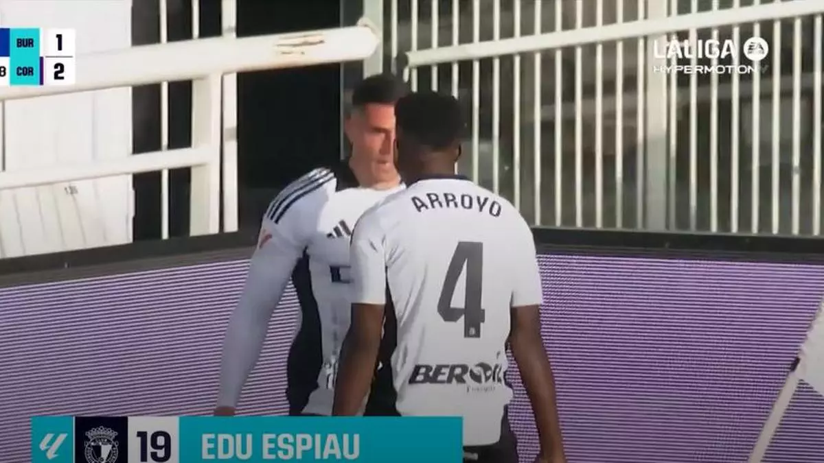 El 2-2 del Burgos en el Burgos 3-2 Córdoba de la jornada 39 de LaLiga Hypermotion