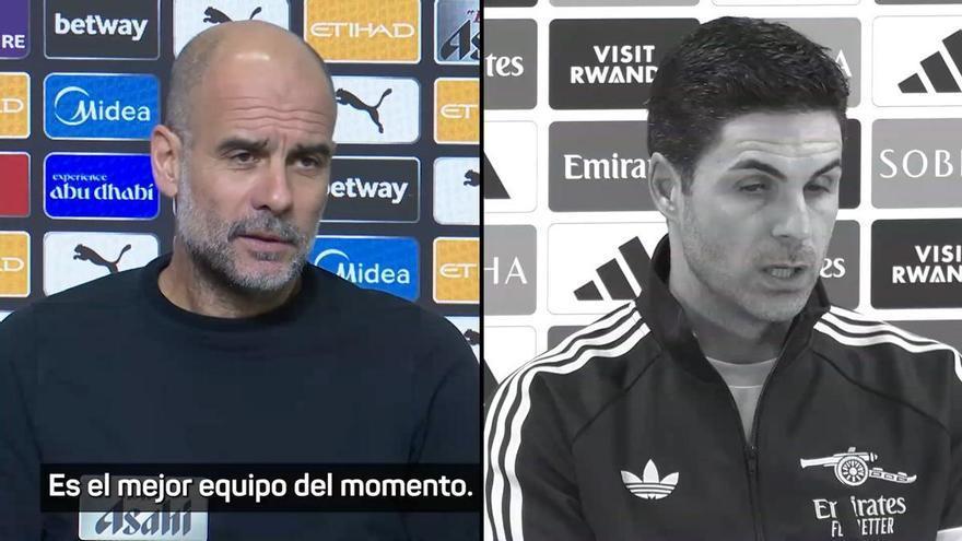 ¿Arsenal mejor equipo del mundo? Para Guardiola sí, para Arteta...
