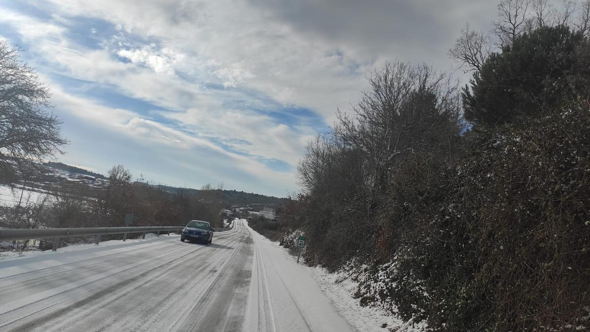 GALERÍA | La nieve del temporal Filomena llega a Aliste