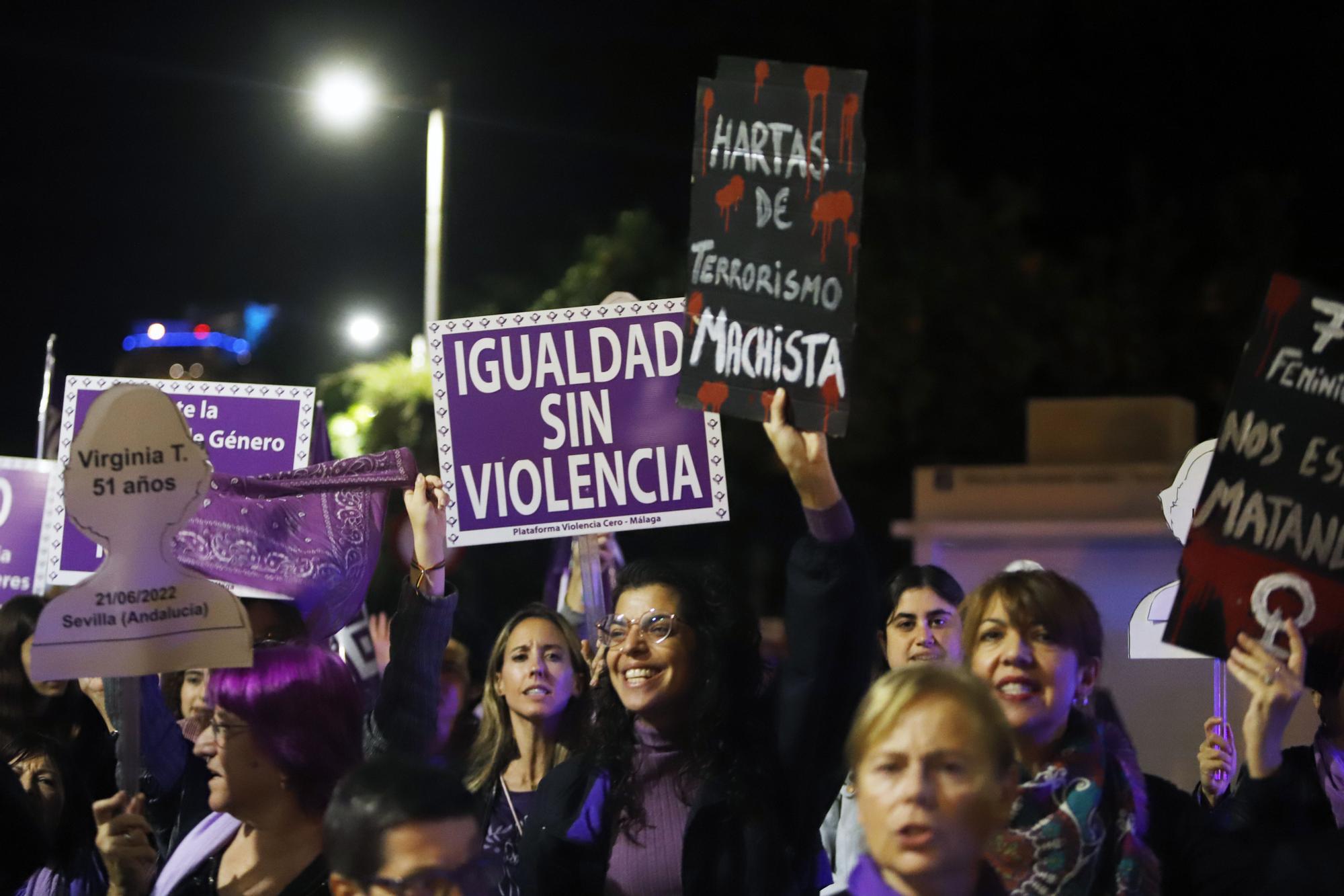 Málaga se echa a la calle para mostrar su rechazo a la violencia machista