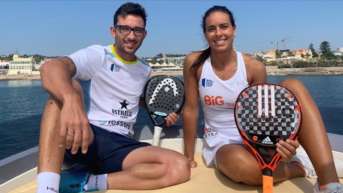 Sanyo Gutiérrez y Sofia Araújo, en la presentación del torneo