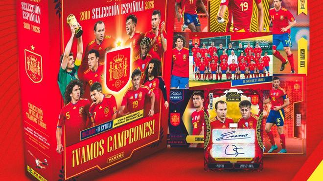 'Vamos Campeones', la edición limitada de Panini con la selección española: carta con autógrafo asegurado