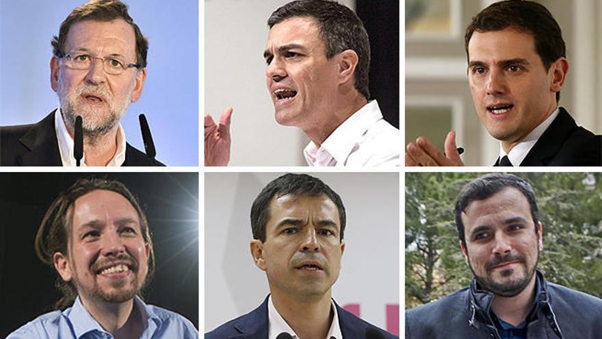 Los candidatos de los principales partidos.