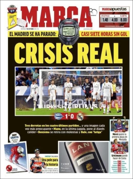 Portada MARCA domingo 7 de octubre de 2018