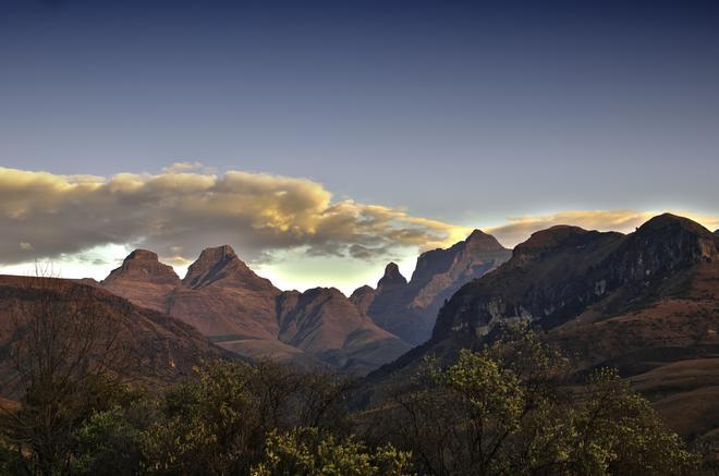 Estas montañas son las más altas de Sudáfrica.